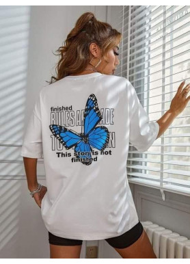 Футболка жіноча з принтом 48 Біла 2664085762