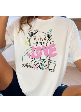 Футболка жіноча з принтом 48 Біла 2664085765