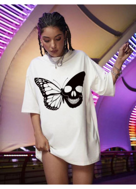 Футболка жіноча з принтом 48 Біла 2664085776