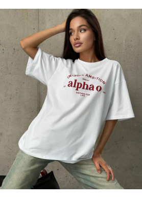 Футболка жіноча з принтом 48 Біла 2664085779