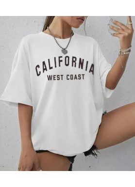 Футболка жіноча з принтом 48 Біла 2664085781