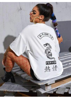 Футболка жіноча з принтом 48 Біла 2664085800