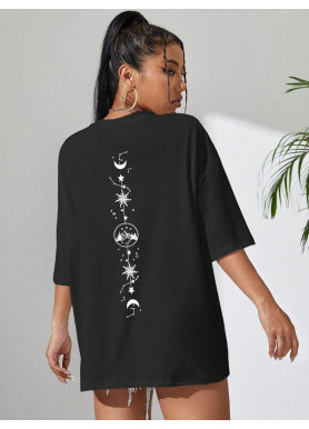 Футболка жіноча з принтом 48 Чорний 2664087638