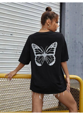 Футболка жіноча з принтом 48 Чорний 2664087644