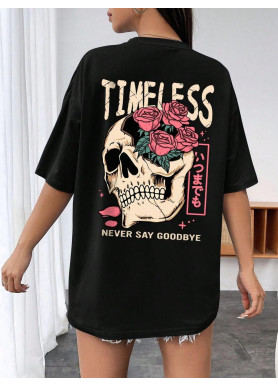 Футболка жіноча з принтом 48 Чорний 2664087677