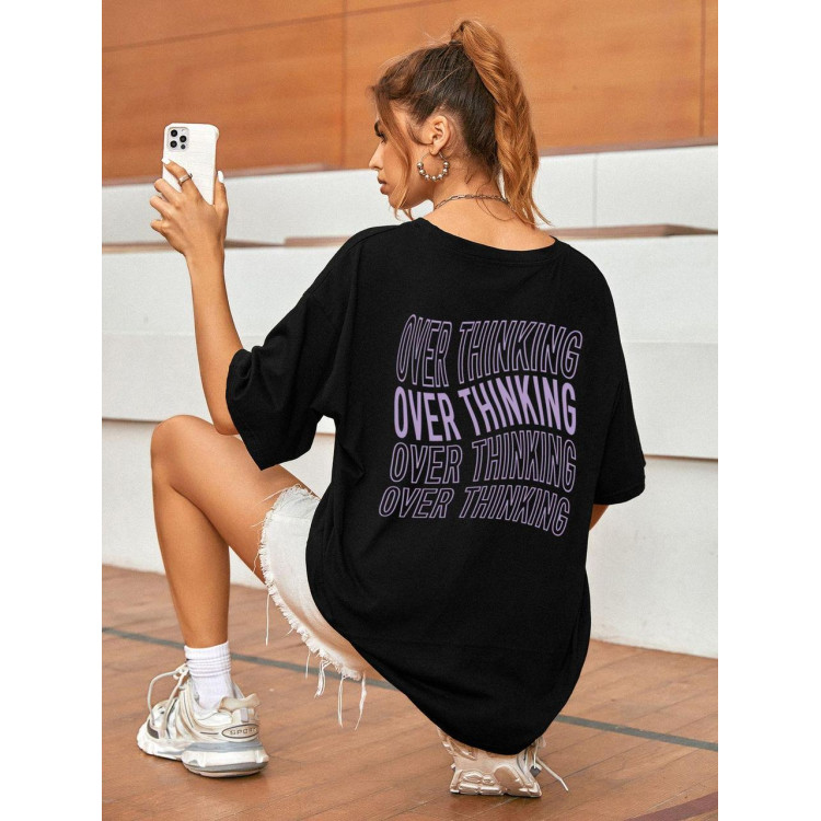 Футболка жіноча з принтом 48 Чорний 2664087698