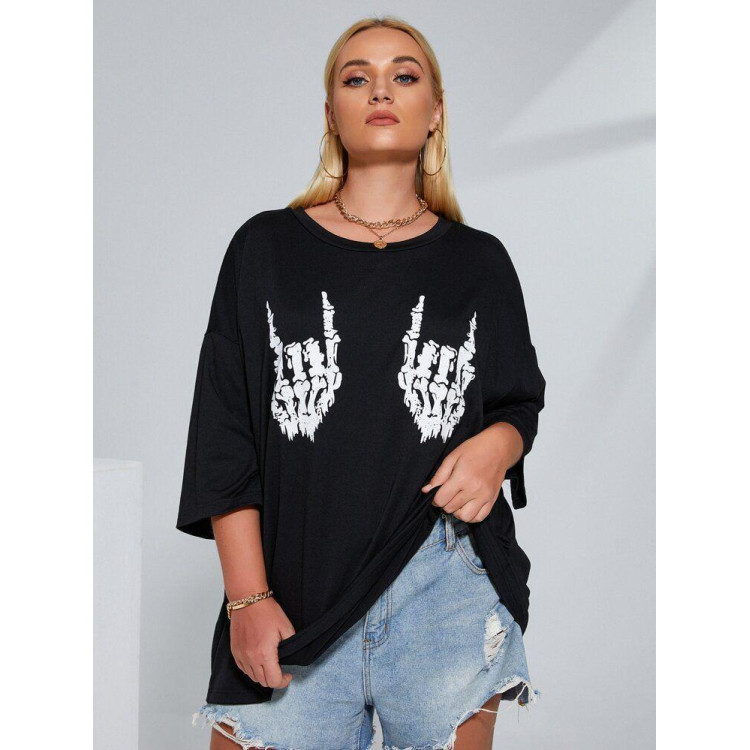 Футболка жіноча з принтом 48 Чорний 2664087699