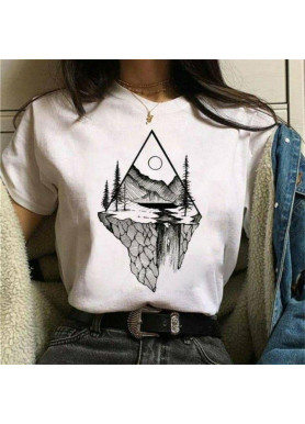 Футболка жіноча з принтом 44 Біла 2634325373