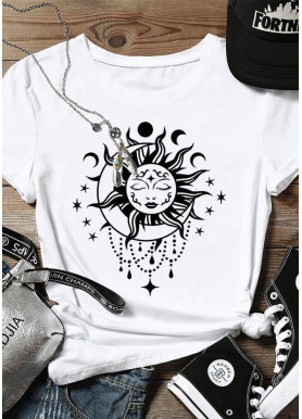 Футболка жіноча з принтом 44 Біла 2634325382