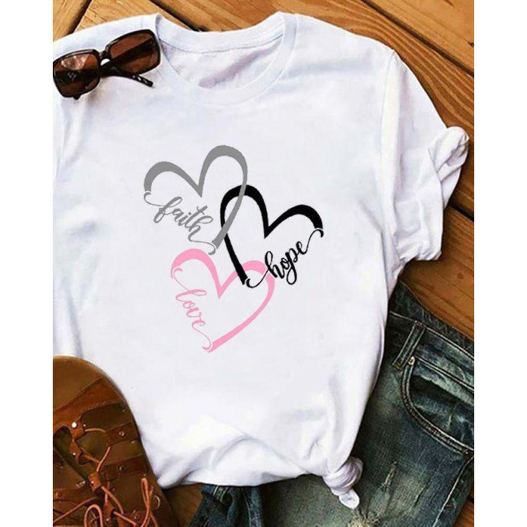 Футболка жіноча з принтом 44 Біла 2634325534