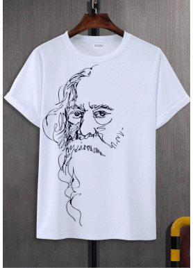 Футболка жіноча з принтом 44 Біла 2634325535