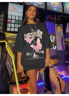 Футболка жіноча з принтом 48 Чорний 2664088783