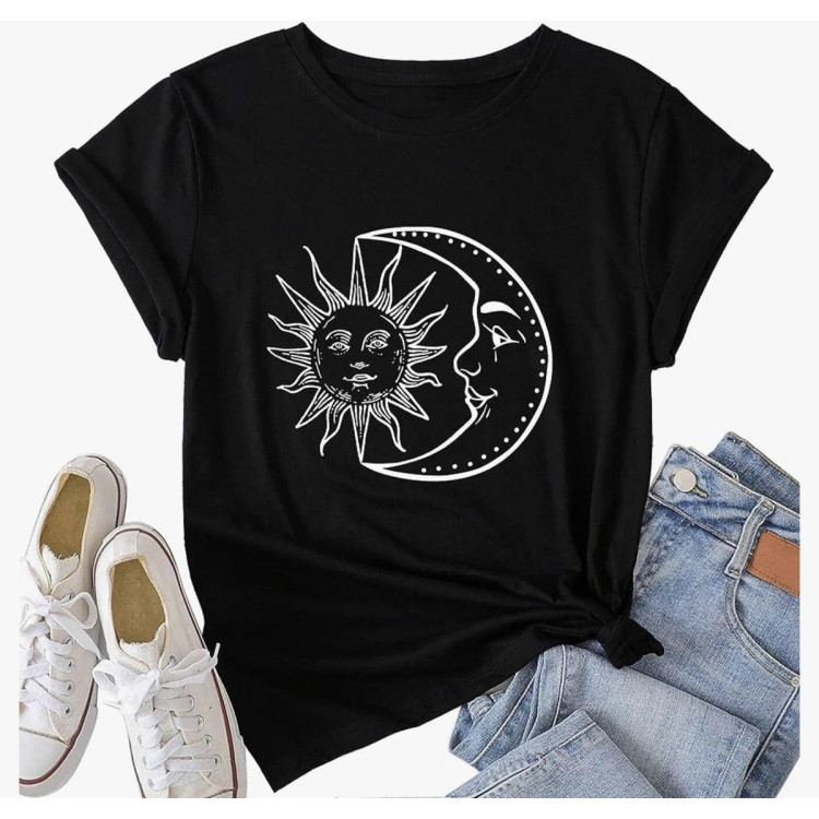 Футболка жіноча з принтом 48 Чорний 2664088786