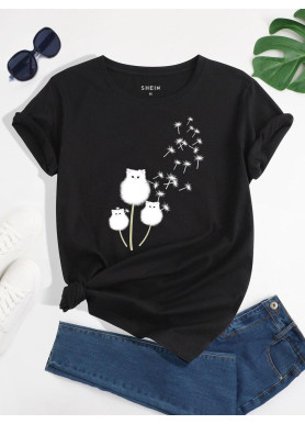 Футболка жіноча з принтом 48 Чорний 2664088796