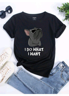 Футболка жіноча з принтом 48 Чорний 2664088799