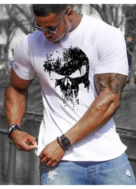 Футболка чоловіча с принтом 46 Біла 2664090969