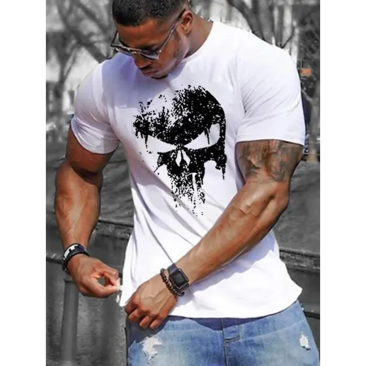 Футболка чоловіча с принтом 46 Біла 2664090969