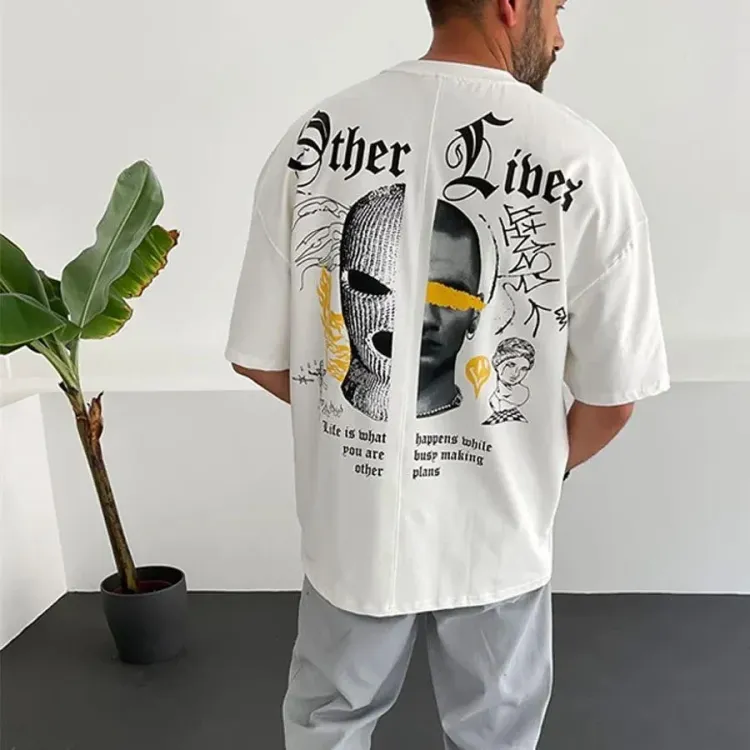 Футболка чоловіча с принтом 46 Біла 2664090971