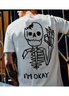 Футболка чоловіча с принтом 46 Біла 2664090998