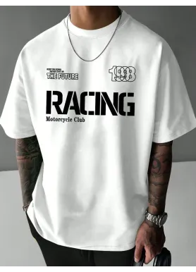 Футболка чоловіча с принтом 46 Біла 2664091000