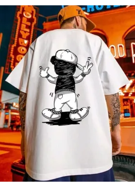 Футболка чоловіча с принтом 46 Біла 2664091002