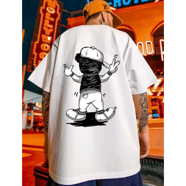 Футболка чоловіча с принтом 46 Біла 2664091002