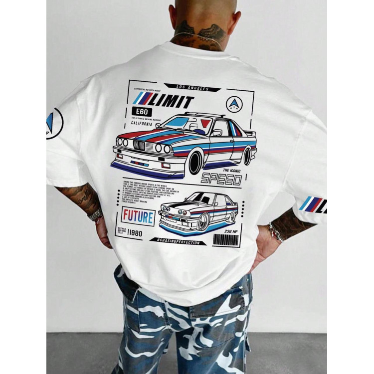 Футболка чоловіча с принтом 46 Біла 2664091004