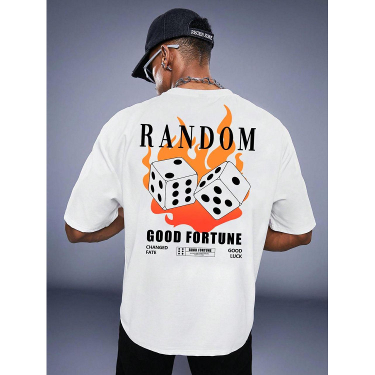 Футболка чоловіча с принтом 46 Біла 2664091010