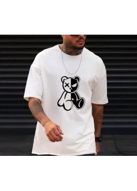 Футболка чоловіча с принтом 46 Біла 2664091030