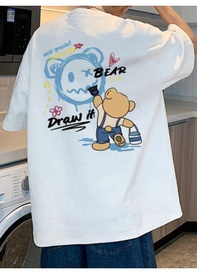 Футболка чоловіча с принтом 46 Біла 2664091055