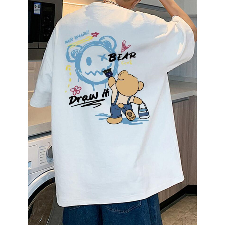 Футболка чоловіча с принтом 46 Біла 2664091055