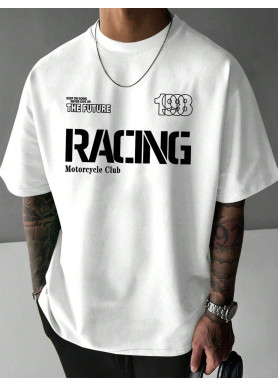 Футболка чоловіча с принтом 46 Біла 2664091065