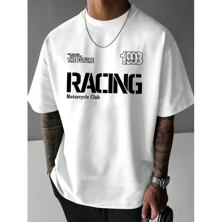 Футболка чоловіча с принтом 46 Біла 2664091065