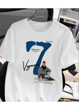 Футболка чоловіча с принтом 46 Біла 2664091067