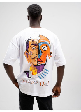 Футболка чоловіча с принтом 46 Біла 2664091068