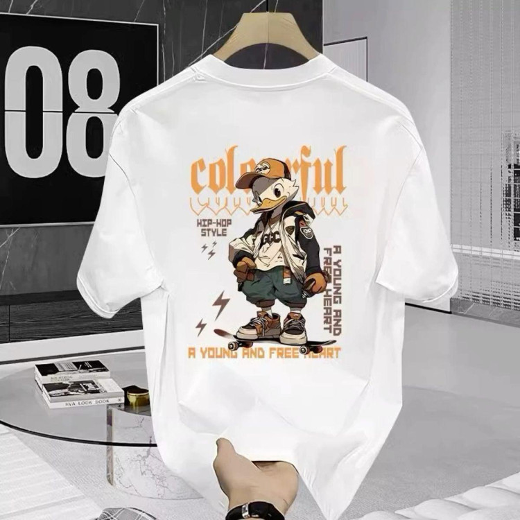 Футболка чоловіча с принтом 46 Біла 2664091069