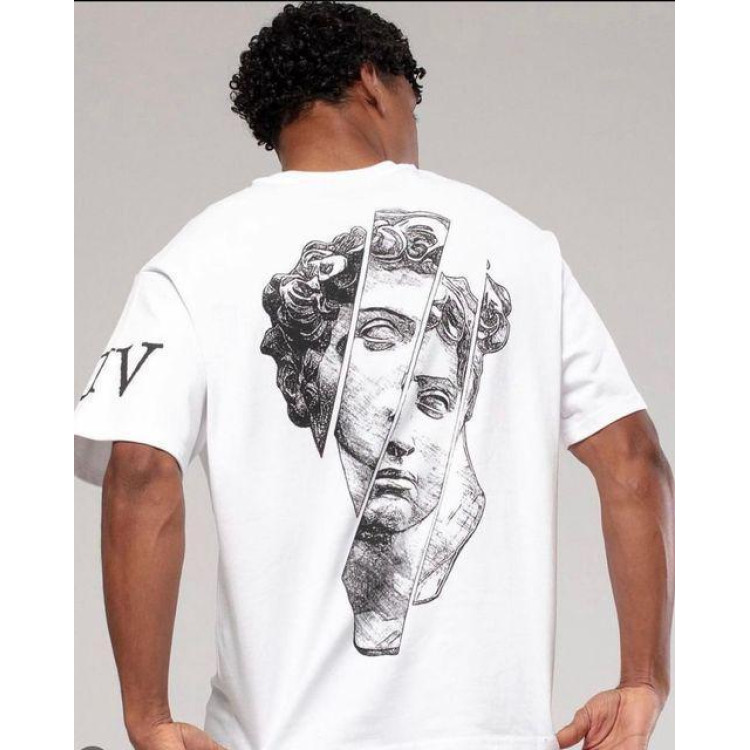 Футболка чоловіча с принтом 46 Біла 2664091075