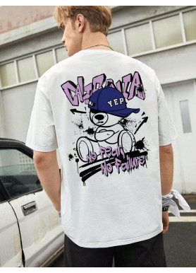 Футболка чоловіча с принтом 46 Біла 2664091081