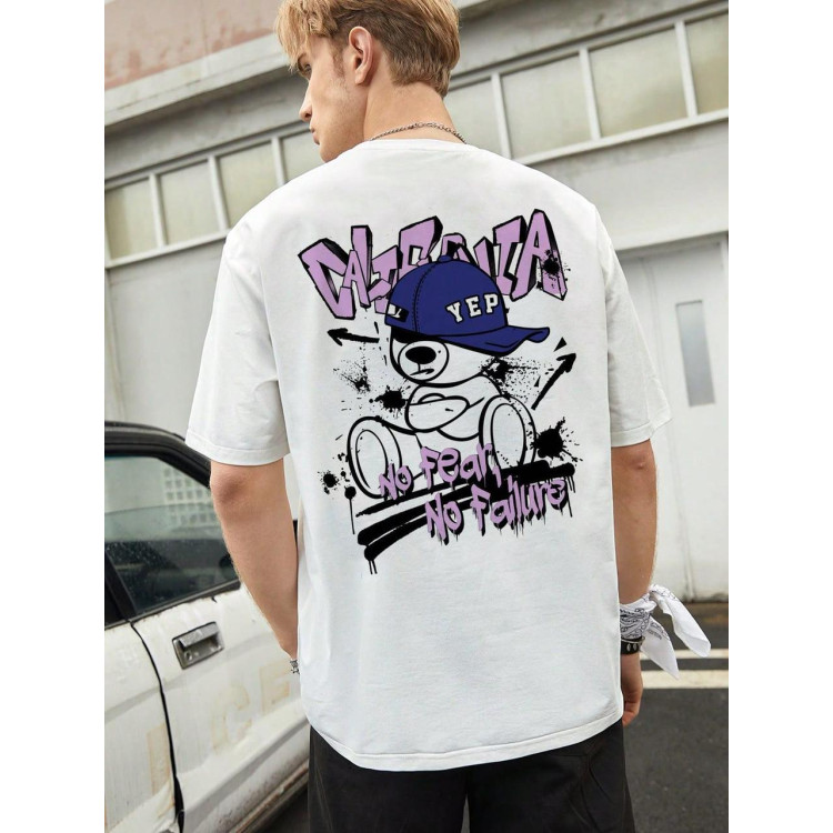 Футболка чоловіча с принтом 46 Біла 2664091081