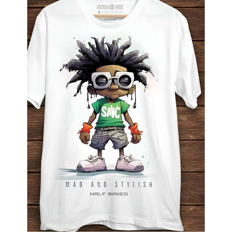 Футболка чоловіча с принтом 46 Біла 2664091082