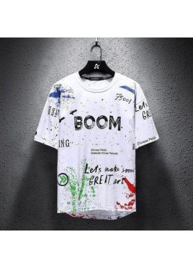 Футболка чоловіча с принтом 46 Біла 2664091084