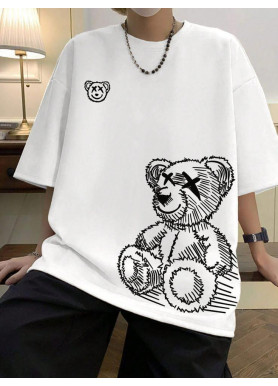 Футболка чоловіча с принтом 46 Біла 2664091085