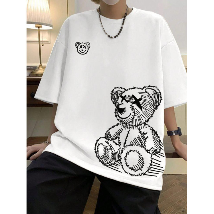 Футболка чоловіча с принтом 46 Біла 2664091085