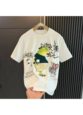 Футболка чоловіча с принтом 46 Біла 2664091086