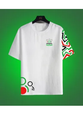 Футболка чоловіча с принтом 46 Біла 2664091091