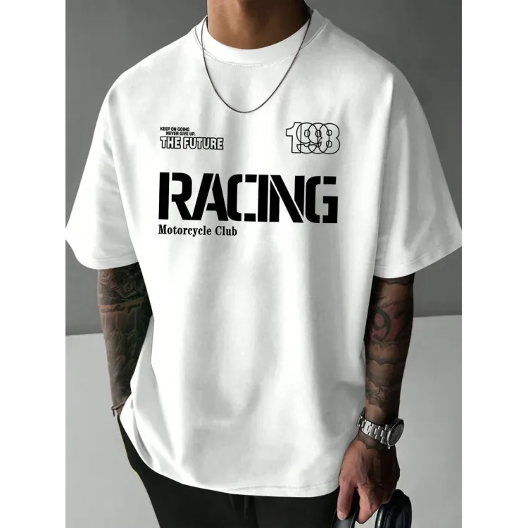 Футболка чоловіча с принтом 46 Біла 2664091116