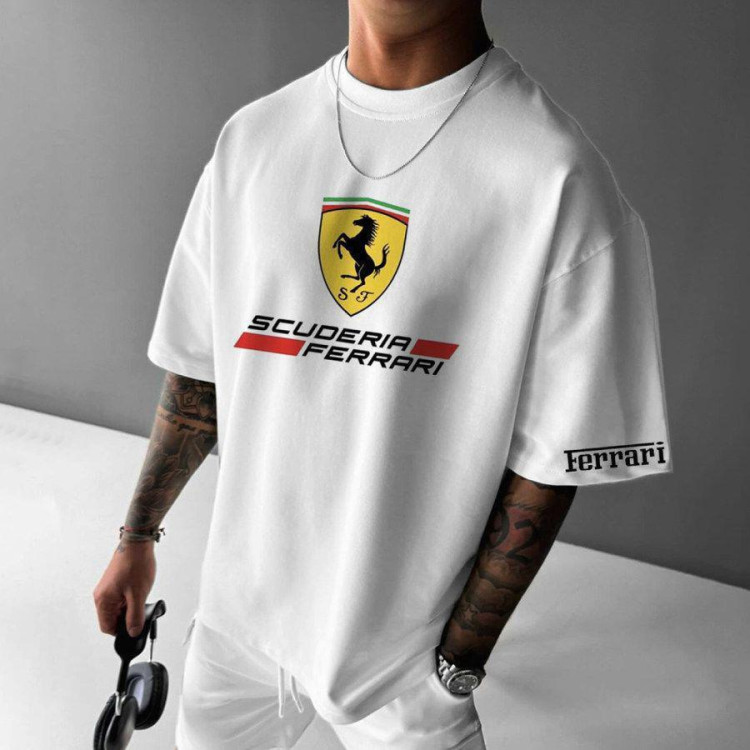 Футболка чоловіча с принтом 46 Біла 2664091122