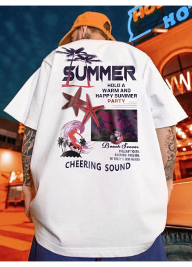 Футболка чоловіча с принтом 46 Біла 2664091127