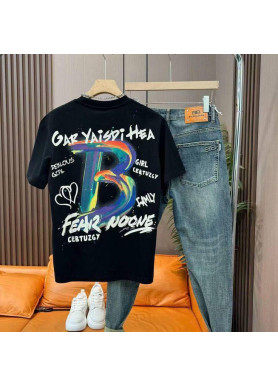 Футболка чоловіча с принтом 46 Чорний 2664091139