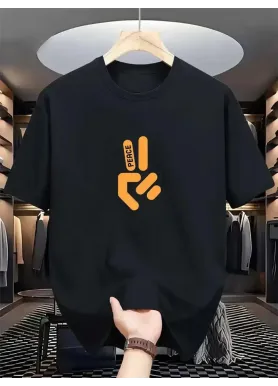 Футболка чоловіча с принтом 46 Чорний 2664091164